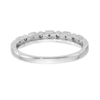 14K White Gold Diamond Band