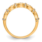 14K Yellow Gold Diamond Band