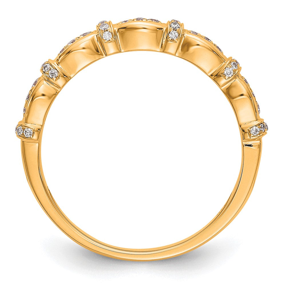 14K Yellow Gold Diamond Band