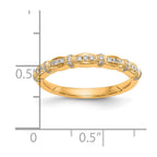 14K Yellow Gold Diamond Band