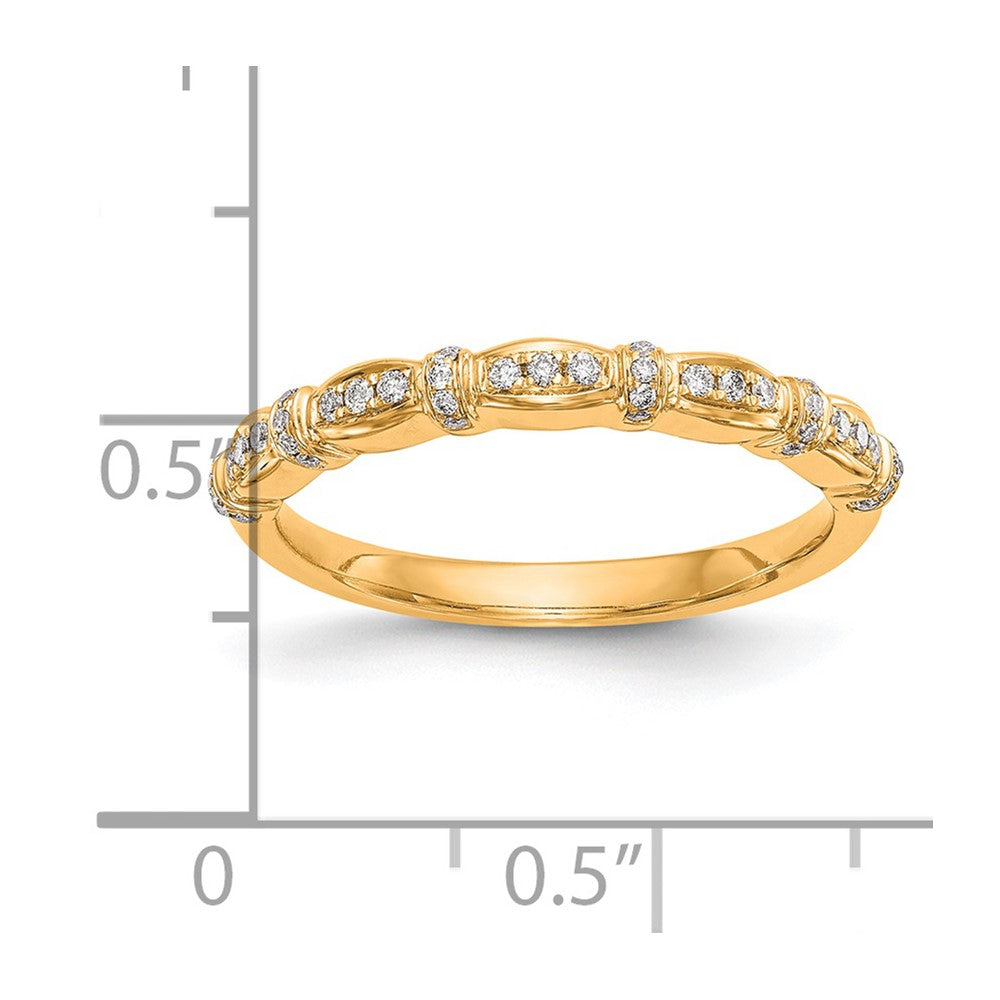 14K Yellow Gold Diamond Band
