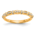 14K Yellow Gold Diamond Band