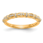 14K Yellow Gold Diamond Band