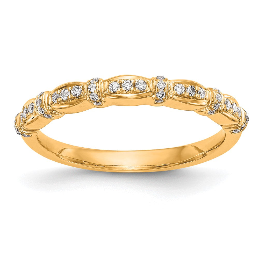 14K Yellow Gold Diamond Band