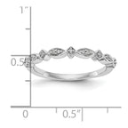 14K White Gold Diamond Band