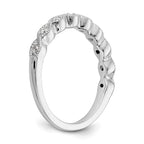 14k White Gold 1/10 carat Lab Grown Diamond VS/SI+ G+ Complete Fashion Band