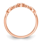 14K Rose Gold Diamond Band