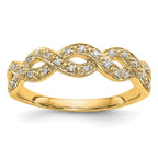 14K Yellow Gold Diamond Band