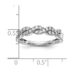 14K White Gold Diamond Band