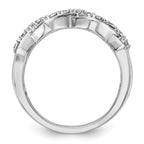 14K White Gold Diamond Band