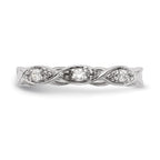 14K White Gold Diamond Band
