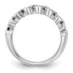 14K White Gold Diamond Band
