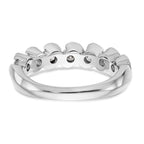 14K White Gold Diamond Band