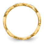 14K Yellow Gold Diamond Band