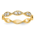 14K Yellow Gold Diamond Band