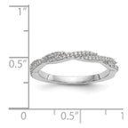 14K White Gold Diamond Band