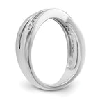 14K White Gold Diamond Band
