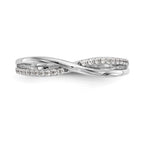 10K White Gold Diamond Band