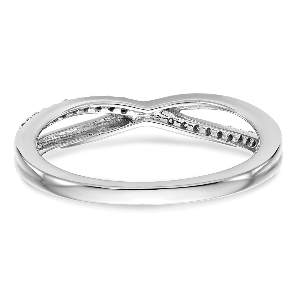 10K White Gold Diamond Band