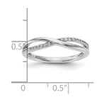10K White Gold Diamond Band