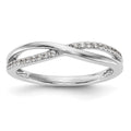 10K White Gold Diamond Band