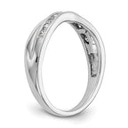 14K White Gold Diamond Band