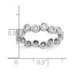 14K White Gold Diamond Band