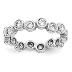 14K White Gold Diamond Band