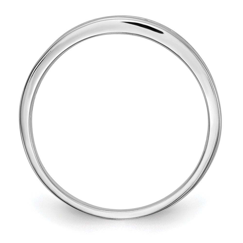 14k White Gold Yellow & White Diamond Band