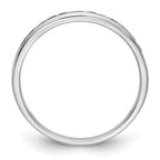 14K White Gold 1/4 carat Black Diamond Complete Channel Band