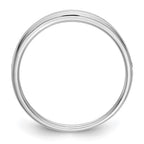 14K White Gold 1/4 carat Black and White Diamond Complete Channel Band