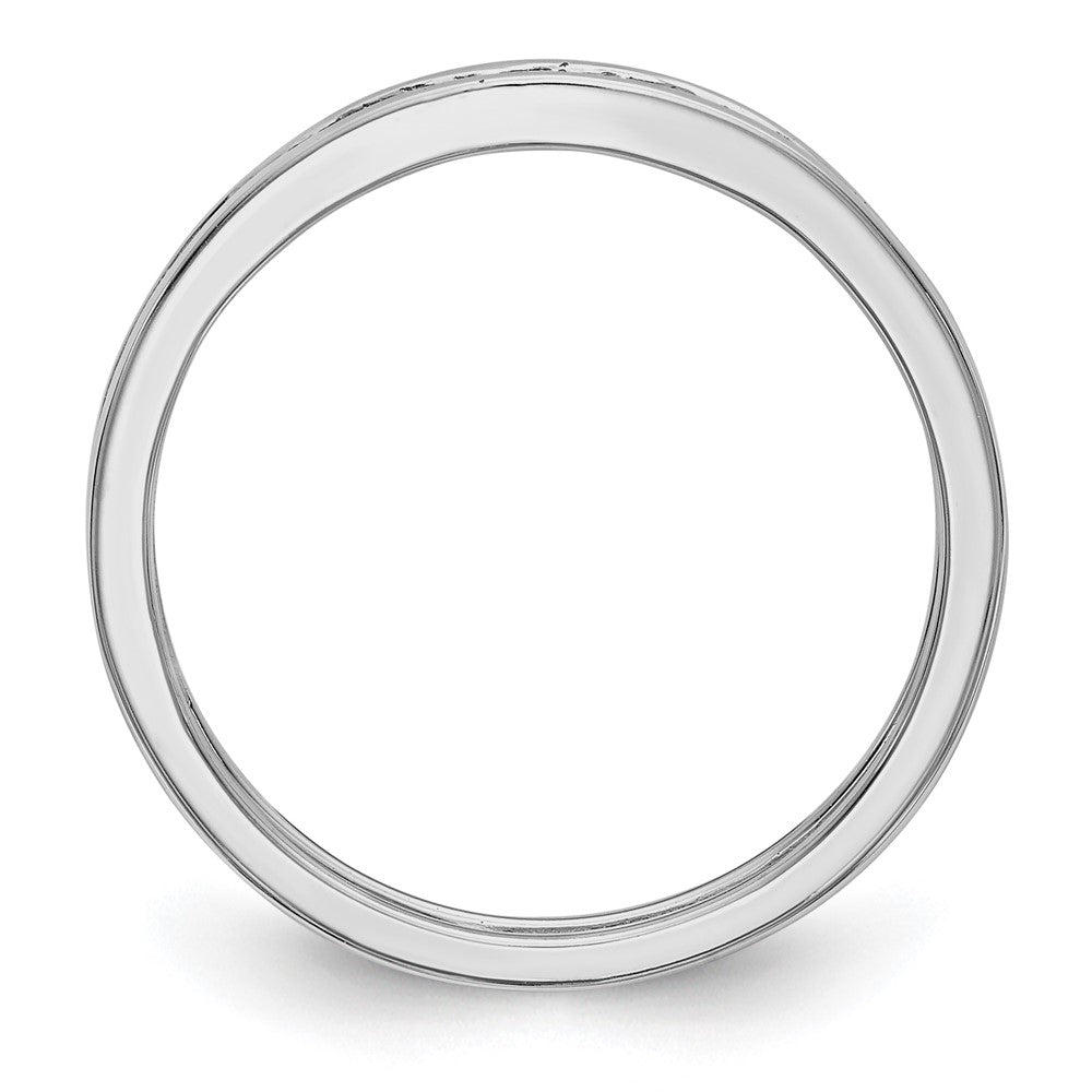 14k White Gold Yellow & White Diamond Band