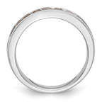 14k White Gold Champagne Diamond Band