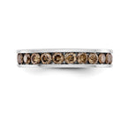 14k White Gold Champagne Diamond Band