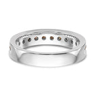 14k White Gold Champagne Diamond Band