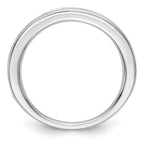 14k White Gold Emerald Complete Channel Band