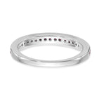 14k White Gold Ruby Complete Channel Band