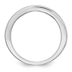14k White Gold Blue Sapphire Complete Channel Band