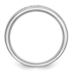 14K White Gold 5-Stone 1/4 carat Diamond Complete Men's Channel Band