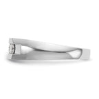 True Origin 14K White Gold Men's 1/2 carat Lab Grown Diamond VS/SI D E F 5 Stone Channel Band