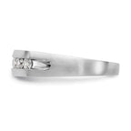 True Origin 14K White Gold Men's 1/2 carat Lab Grown Diamond VS+ F+ Complete Channel Band
