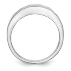 IBGoodman 14k White Gold 1/3 carat Lab Grown Diamond VS/SI+ G+ Complete Men's Band