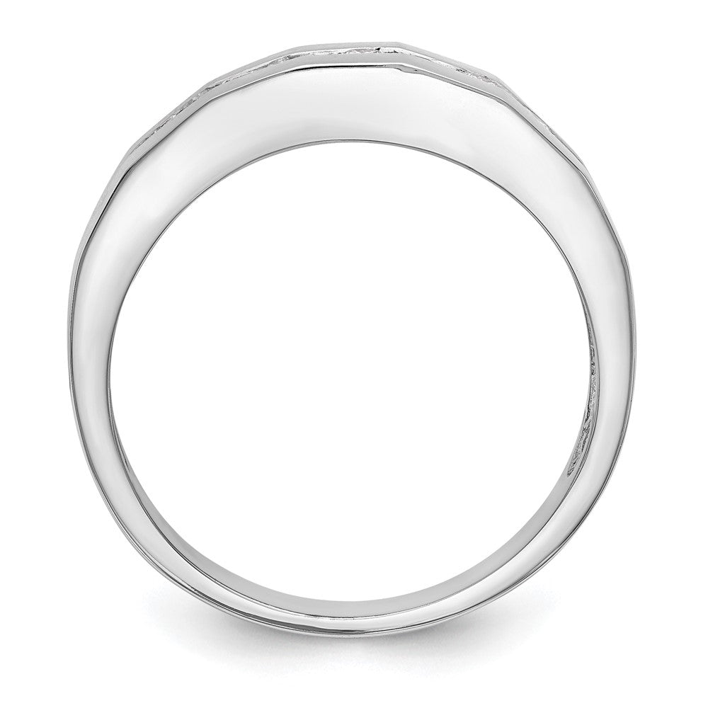 IBGoodman 14k White Gold 1/3 carat Lab Grown Diamond VS/SI+ G+ Complete Men's Band