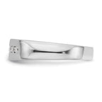 True Origin 14K White Gold Men's 1/3 carat Lab Grown Diamond VS+ F+ Complete Channel Band