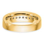 True Origin 14K Yellow Gold Men's 1/2 carat Lab Grown Diamond VS+ F+ Complete Channel Band