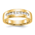True Origin 14K Yellow Gold Men's 1/2 carat Lab Grown Diamond VS+ F+ Complete Channel Band
