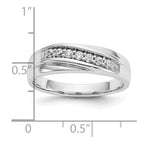 14K White Gold 7-Stone 1/4 carat Diamond Complete Men's Band