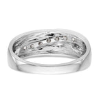 IBGoodman 14k White Gold 1/2 carat Lab Grown Diamond VS/SI+ G+ Seven Stone Complete Men's Ring