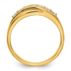 14K Yellow Gold 7-Stone 1/2 carat Diamond Complete Men's Band