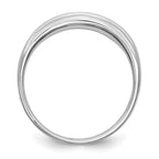 14K White Gold Lab Grown Diamond VS/SI+ G+ Men's Band